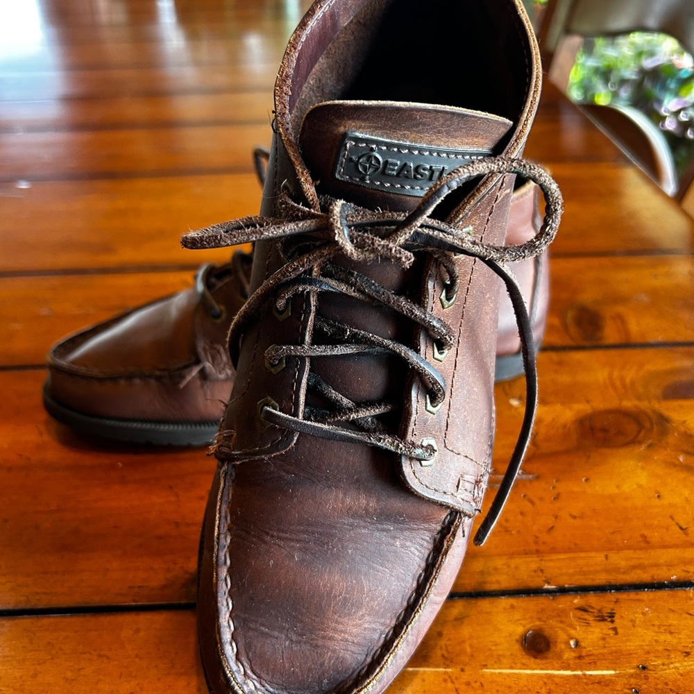 Vintage 90s Eastland Women’s Brown Leather Lace-Up Boots